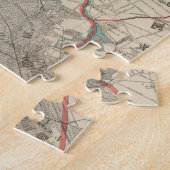  kaart van New York (1890) Legpuzzel (Zijkant)