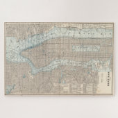  kaart van New York (1893) Legpuzzel (Horizontaal)