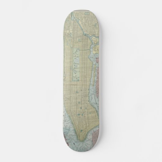 kaart van New York (1901) Skateboard (Voorkant)