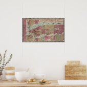  kaart van New York City Poster (Keuken)