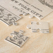 kaart van New York en Brooklyn Legpuzzel (Zijkant)