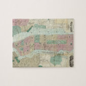 Kaart van New York en van de Vicinity Legpuzzel (Horizontaal)