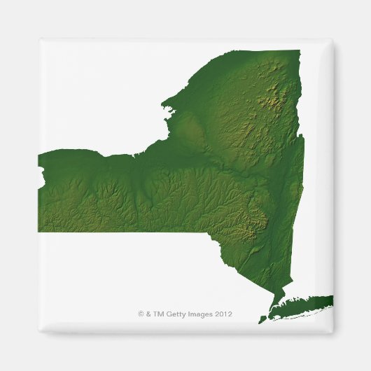 Kaart van New York Magneet (Voorkant)