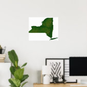 Kaart van New York Poster (Thuiskantoor)