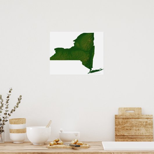 Kaart van New York Poster (Keuken)