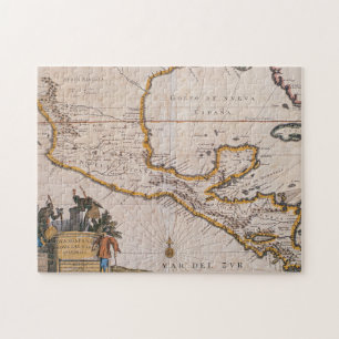 Kaart van Nieuw-Spanje New Galicia & Guatemala, 1 Legpuzzel