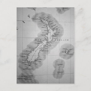 Kaart van Nieuw-Zeeland