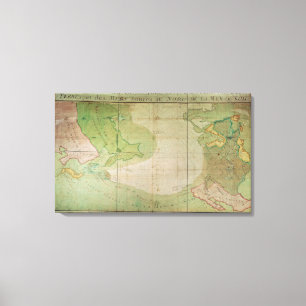 Kaart van Nieuwe Uitvindingen Canvas Afdruk