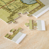 Kaart van Noord-Afrika, c.1580s (gekleurde graveri Legpuzzel (Zijkant)