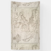  kaart van Noord-Amerika (1719) Spandoek (Verticaal)