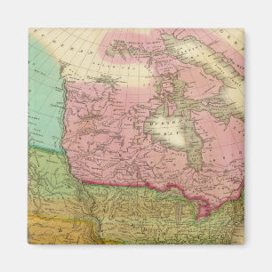 Kaart van Noord-Amerika 3 Magneet