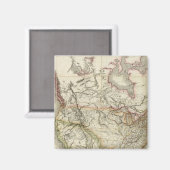 Kaart van Noord-Amerika 4 Magneet (Voorkant / Achterkant)