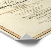 Kaart van Noord-Amerika 4 Poster (Hoek)