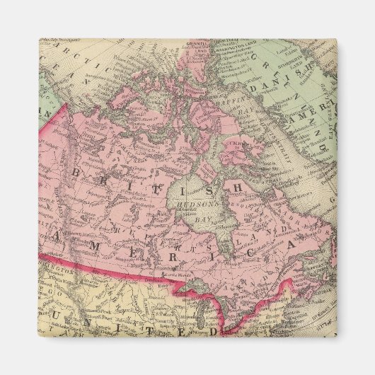 Kaart van Noord-Amerika Magneet (Voorkant)