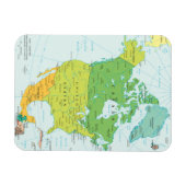 Kaart van Noord-Amerika Magneet (Horizontaal)