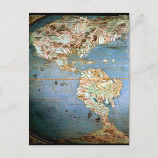 Kaart van Noord- en Zuid-Amerika (Voorkant)