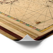 Kaart van Noord-Europa Poster (Hoek)