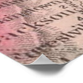 kaart van Noord-Virginia (1875) Poster (Hoek)