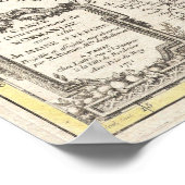 kaart van Normandië (1771) Poster (Hoek)