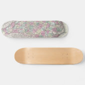  kaart van North Carolina (1855) Skateboard (Horizontaal)