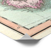  kaart van Nova Scotia en Newfoundland (1807) Poster (Hoek)