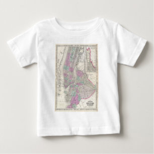 kaart van NYC en Brooklyn (1866)