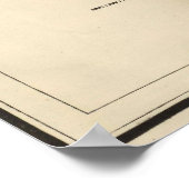  kaart van Oahu Hawaii (1906) Poster (Hoek)