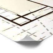 Kaart van Oceanië Poster (Hoek)