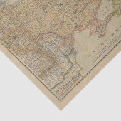  kaart van Oekraïne (1918) Tissuepapier (Detail)