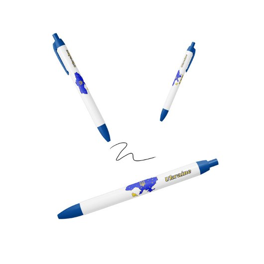 Kaart van Oekraïne Zwarte Inkt Pen