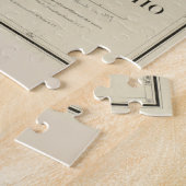  kaart van Ohio (1887) Legpuzzel (Zijkant)