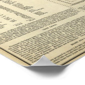 Kaart van Ohio Poster (Hoek)