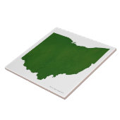 Kaart van Ohio Tegeltje (Zijkant)