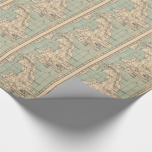 Kaart van Old England Cadeaupapier (Hoek)