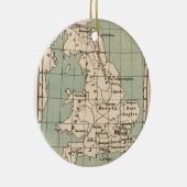Kaart van Old England Keramisch Ornament (Rechts)