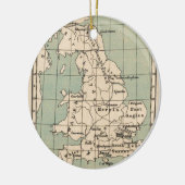 Kaart van Old England Keramisch Ornament (Links)