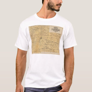 Kaart van Olmsted County, Minnesota T-shirt
