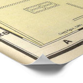 kaart van Omaha Nebraska (1903) Poster (Hoek)