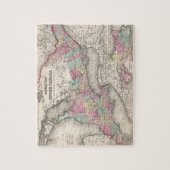  kaart van Ontario (1857) Legpuzzel (Verticaal)