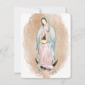 Kaart van onze dame van Guadalupe - 10 stuks Notitiekaartje (Voorkant)