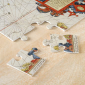 Kaart van Oost-Afrika en Madagaskar, 1596 (hand-co Legpuzzel (Zijkant)