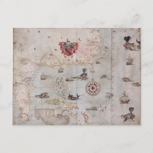 Kaart van Oost-Noord-Amerika (Voorkant)