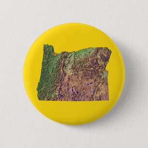 Kaart van Oregon Button