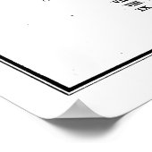  kaart van Ottawa Canada (1915) BW Poster (Hoek)