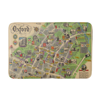 Kaart van Oxford, Engeland (Britse spoorwegen) Badmat