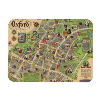 Kaart van Oxford, Engeland (Britse spoorwegen) Magneet