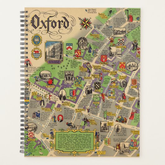 Kaart van Oxford, Engeland (Britse spoorwegen) Planner (Voorkant)