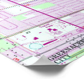  kaart van Palm Beach Florida (1946) 2 Poster (Hoek)