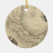  kaart van Panama (1851) Keramisch Ornament (Voorkant)