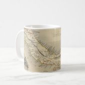  kaart van Panama (1851) Koffiemok (Voorkant links)